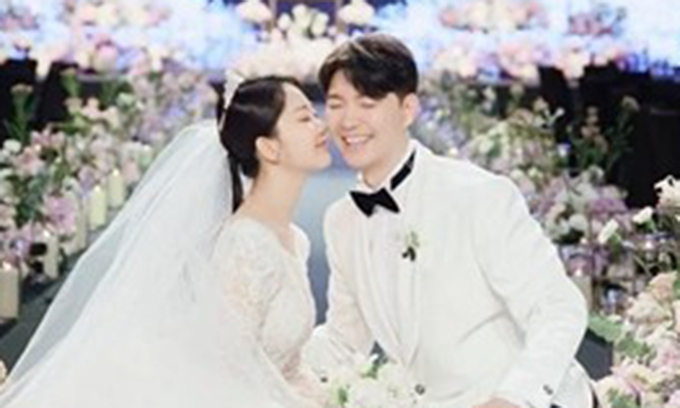 "국민이 축복" 박수홍♥김다예 결혼식 사진 공개