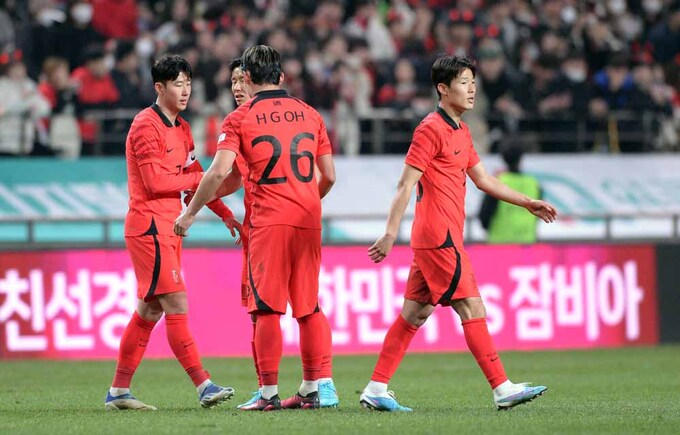 [SW포토]한국축구대표팀,'우루과이에 1 대 2 패'