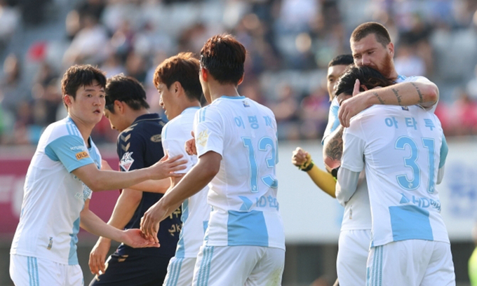 국가대표 탈락 아쉬움 날린 주민규, 결승골로 득점 단독 선두