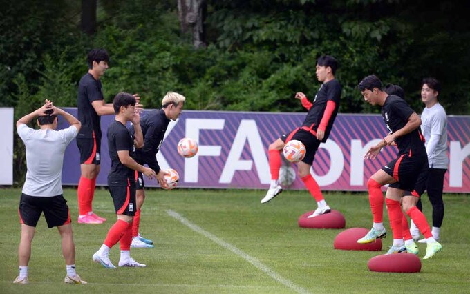 [SW포토]훈련하는 축구대표팀