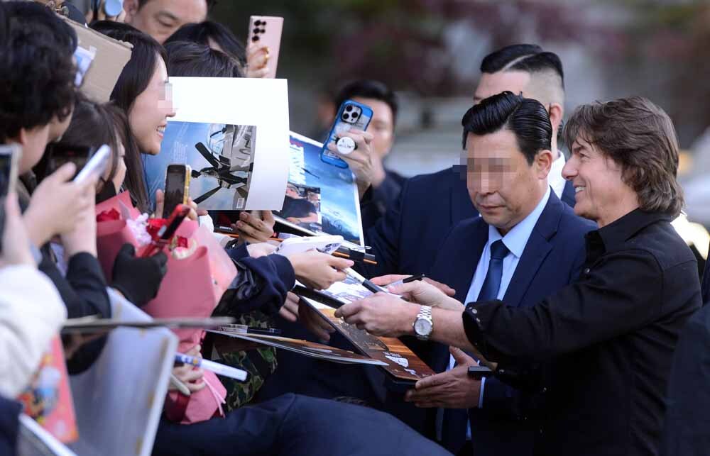 [SW포토]반가운 얼굴, 톰 크루즈
