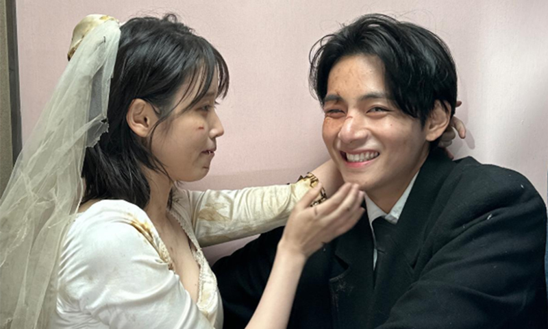 '러브 윈스 올' 이후 재회?…뷔·아이유 식사 포착