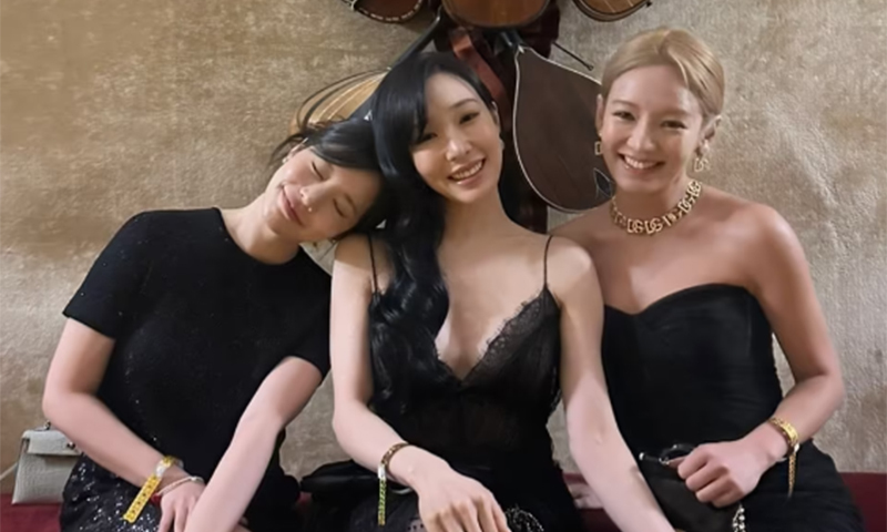 소녀시대 효연·티파니·써니, LA서 뭉쳤다