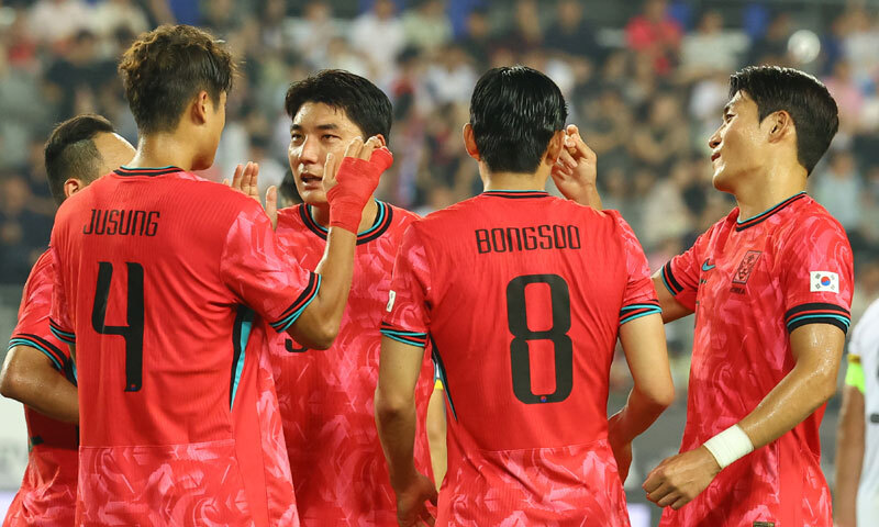 이동경·주민규·김주성 골…홍명보호, 중국에 완승
