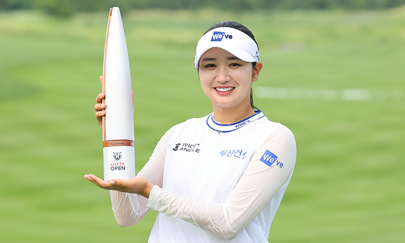 롯데 오픈서 생애 첫 우승한 박혜준, 세계랭킹 103위