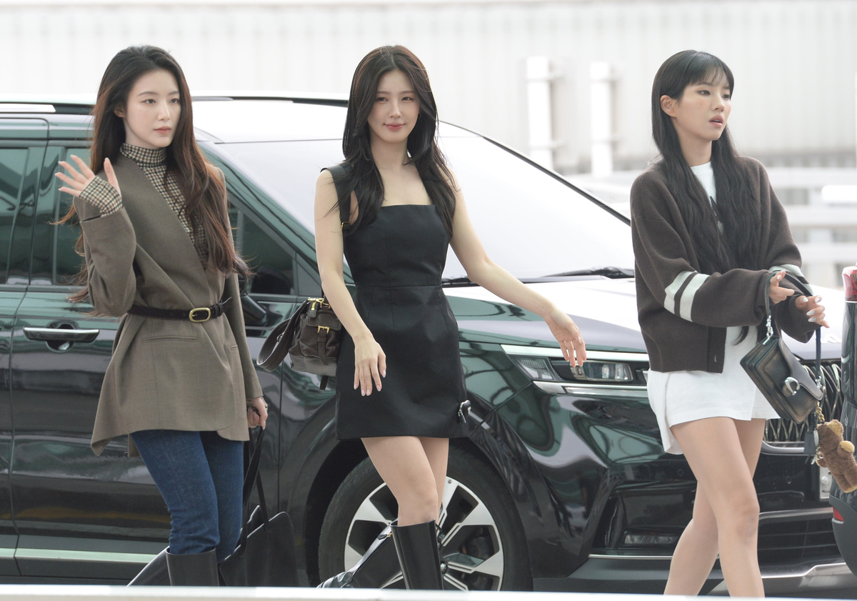 슈화-미연-소연, 공항 여신들의 등장 [SW포토] 