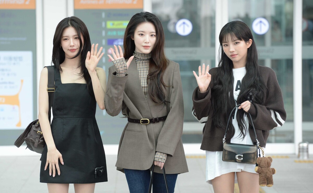 아이들 미연-슈화-소연,-공항 여신들의 출국 [SW포토] 