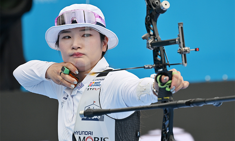 강채영, 세계양궁선수권서 금빛 명중…한국 금2·은1·동3 수확