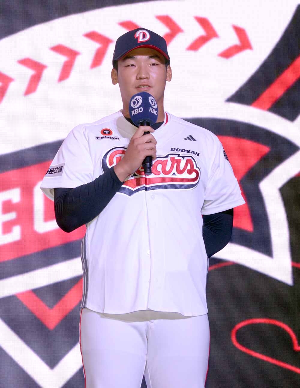 [SW포토]소감 발표하는 두산 김주오