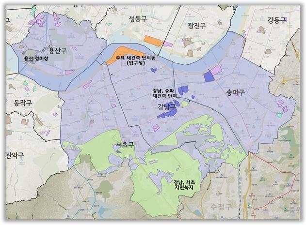 서울시, 강남 3구·용산구 토지거래허가구역 내년 말까지 연장