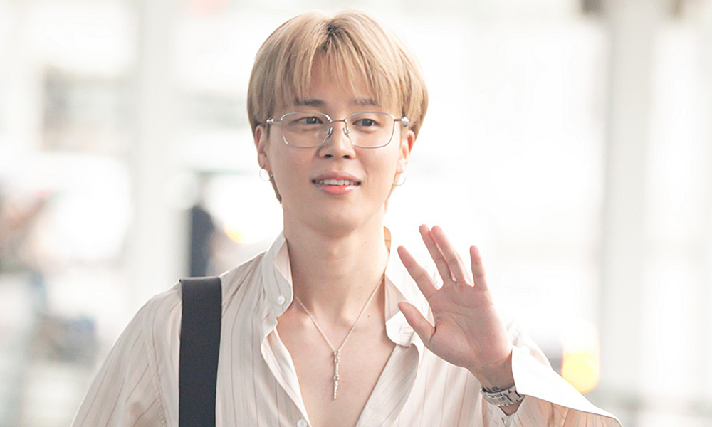 BTS 지민, 클래스가 다른 출국길...“레전드 비주얼”