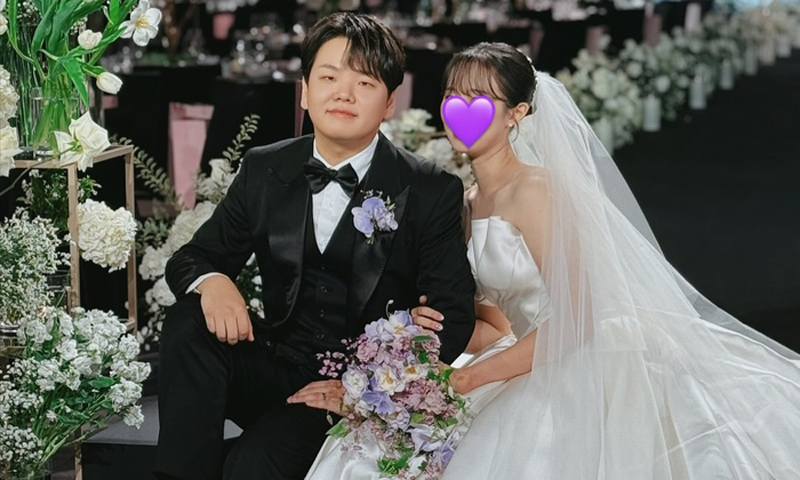 곽튜브, 결혼 사진 공개… "충실한 남편 될 것"