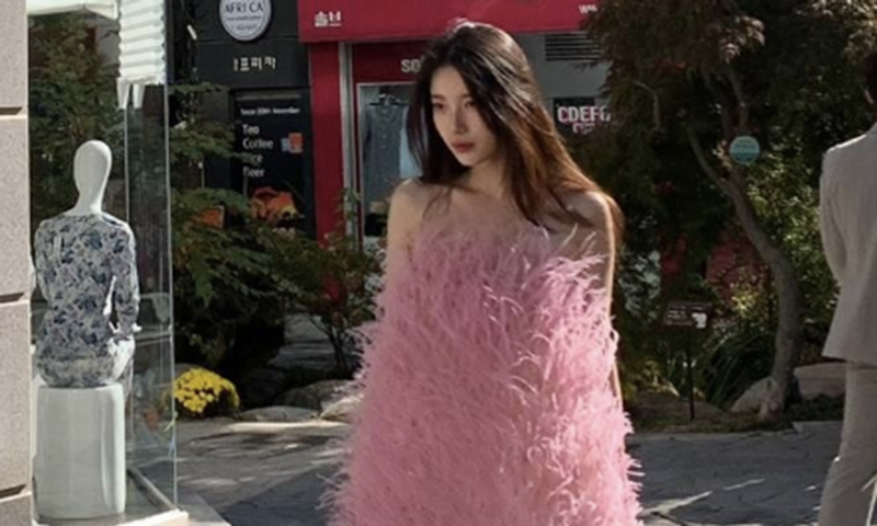 수지, 분홍 원피스 자태에 '심쿵'