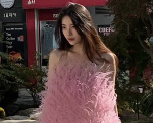 수지, 분홍 원피스 자태에 '심쿵'