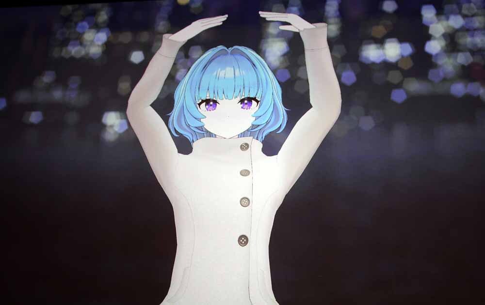 [SW포토]2080년에서 온 버츄얼 아이돌 문보나