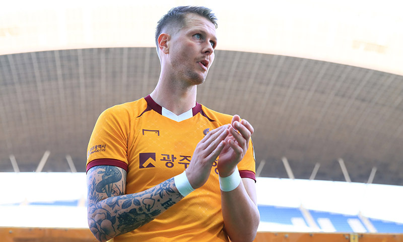 광주FC, ‘아이슬란드 폭격기’ 프리드욘슨과 계약 연장