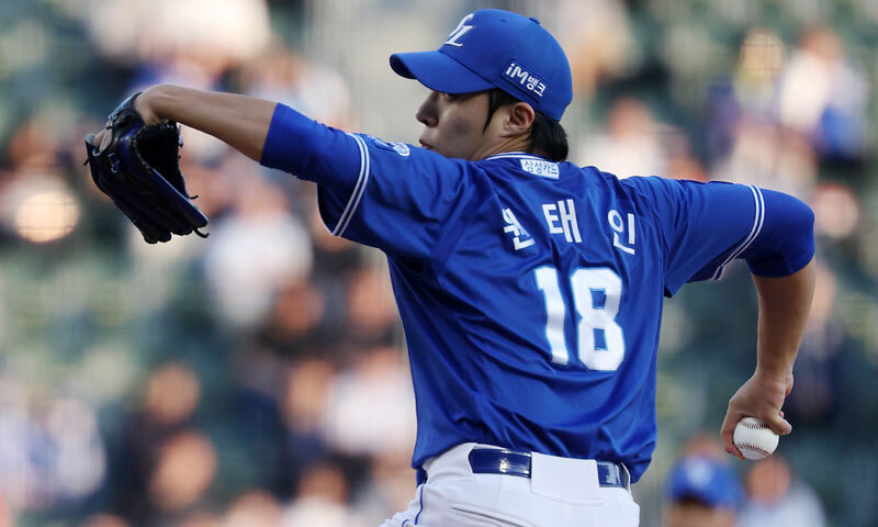 원태인 팔꿈치 부상… 유영찬 대표팀 대체발탁