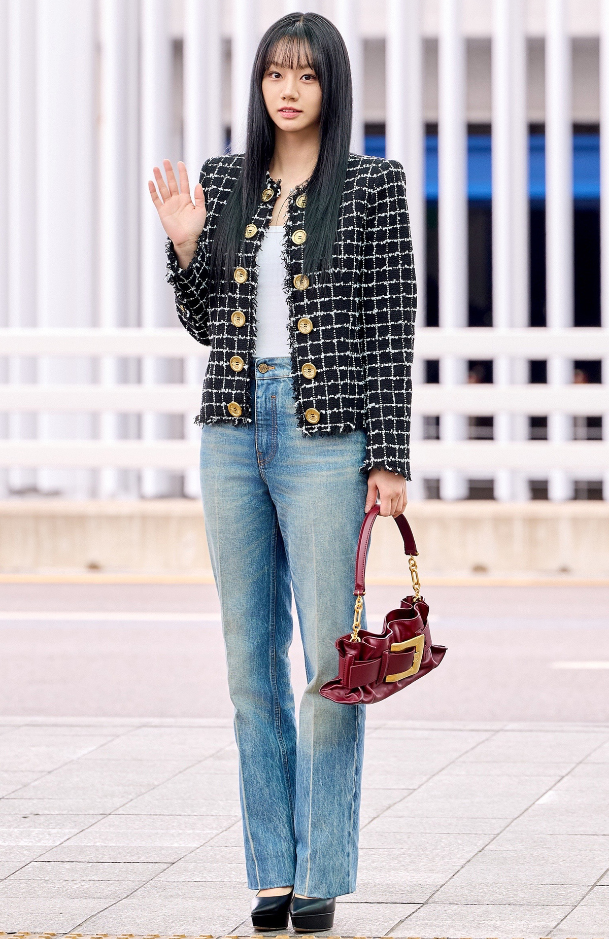 배우 혜리. 자료=발망 (BALMAIN) 제공