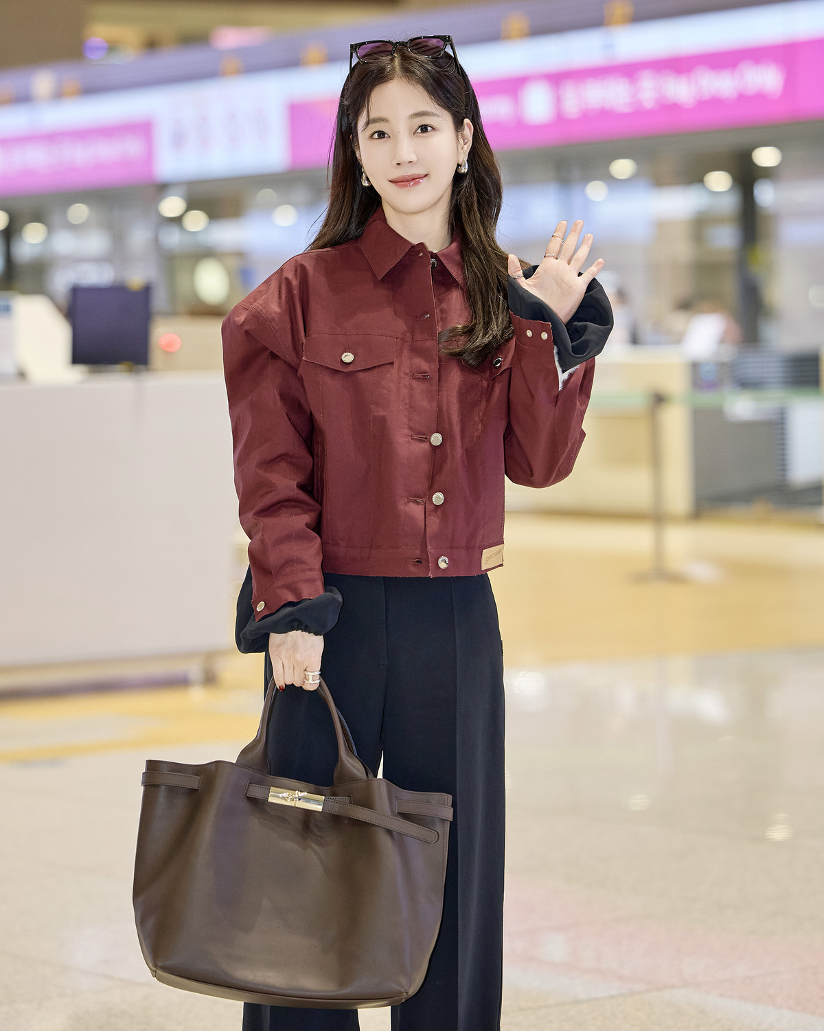 배우 기은세. 자료=롱샴(Longchamp) 제공