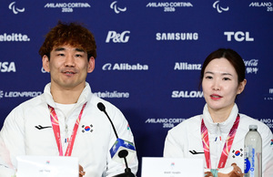 [SW포토] 이용석-백혜진, 은메달 획득 기자회견