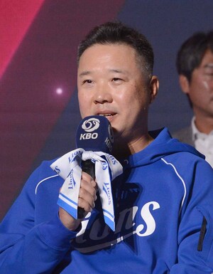 [SW포토] 삼성 박진만 감독,'올해 목표는'