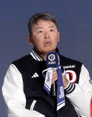 [SW포토]두산 김원형 감독,'올해 목표는'