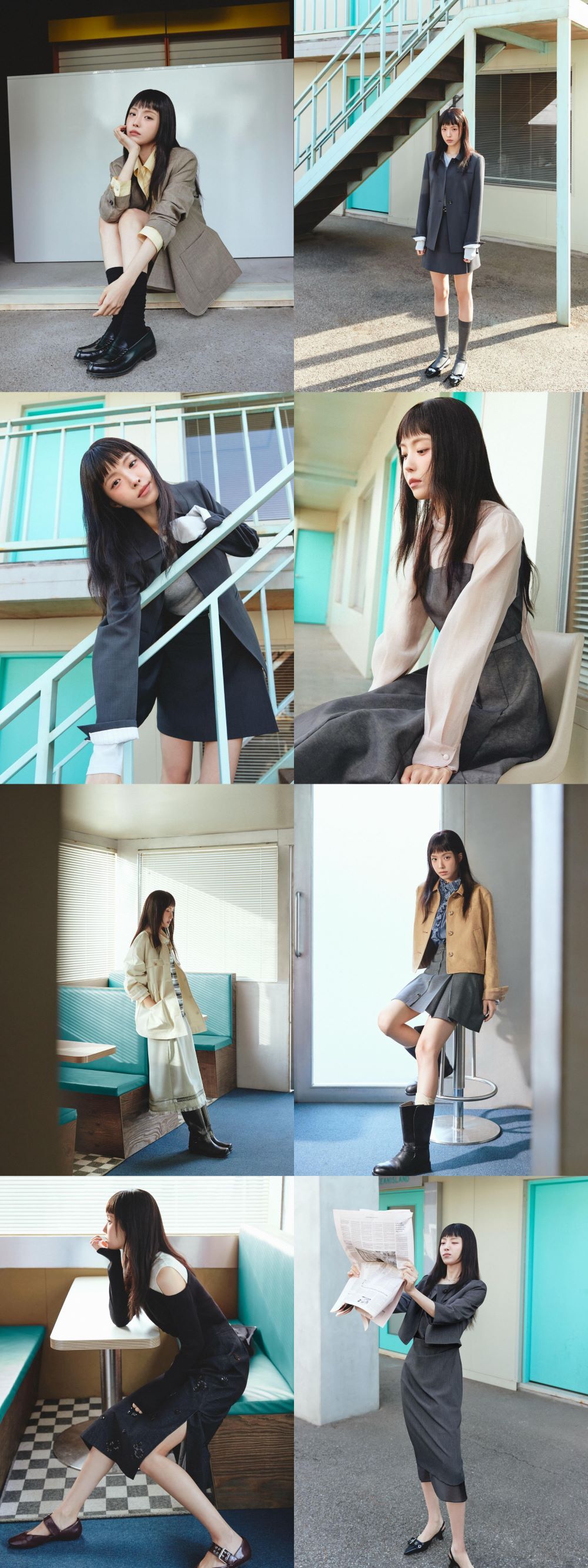 손나은이 서로 다른 느낌을 주는 의상들을 입은 사진. 출처=손나은 인스타그램