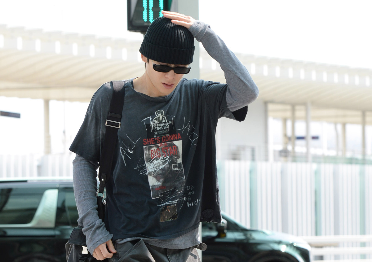 [SW포토] NCT 재현, 비니 눌러쓰고 출국