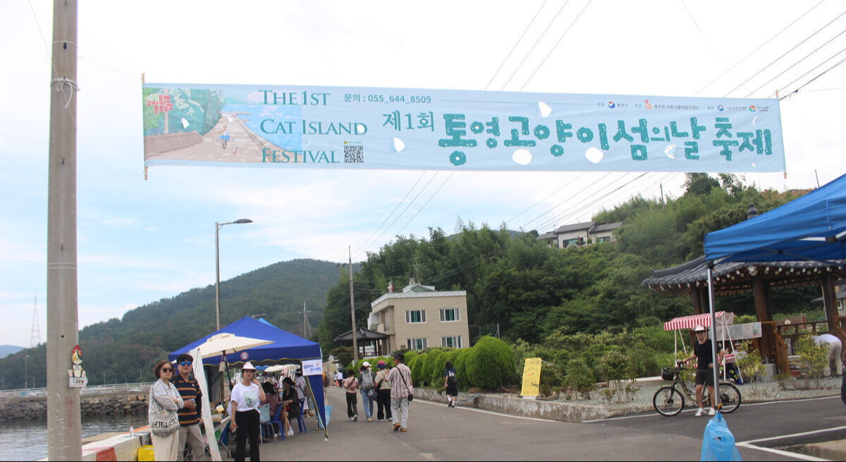 지난해 제1회 고양이섬의 날 축제 모습. 박재림 기자