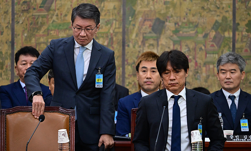 홍명보 "선임 당시 정몽규와 연락한 적 없다"