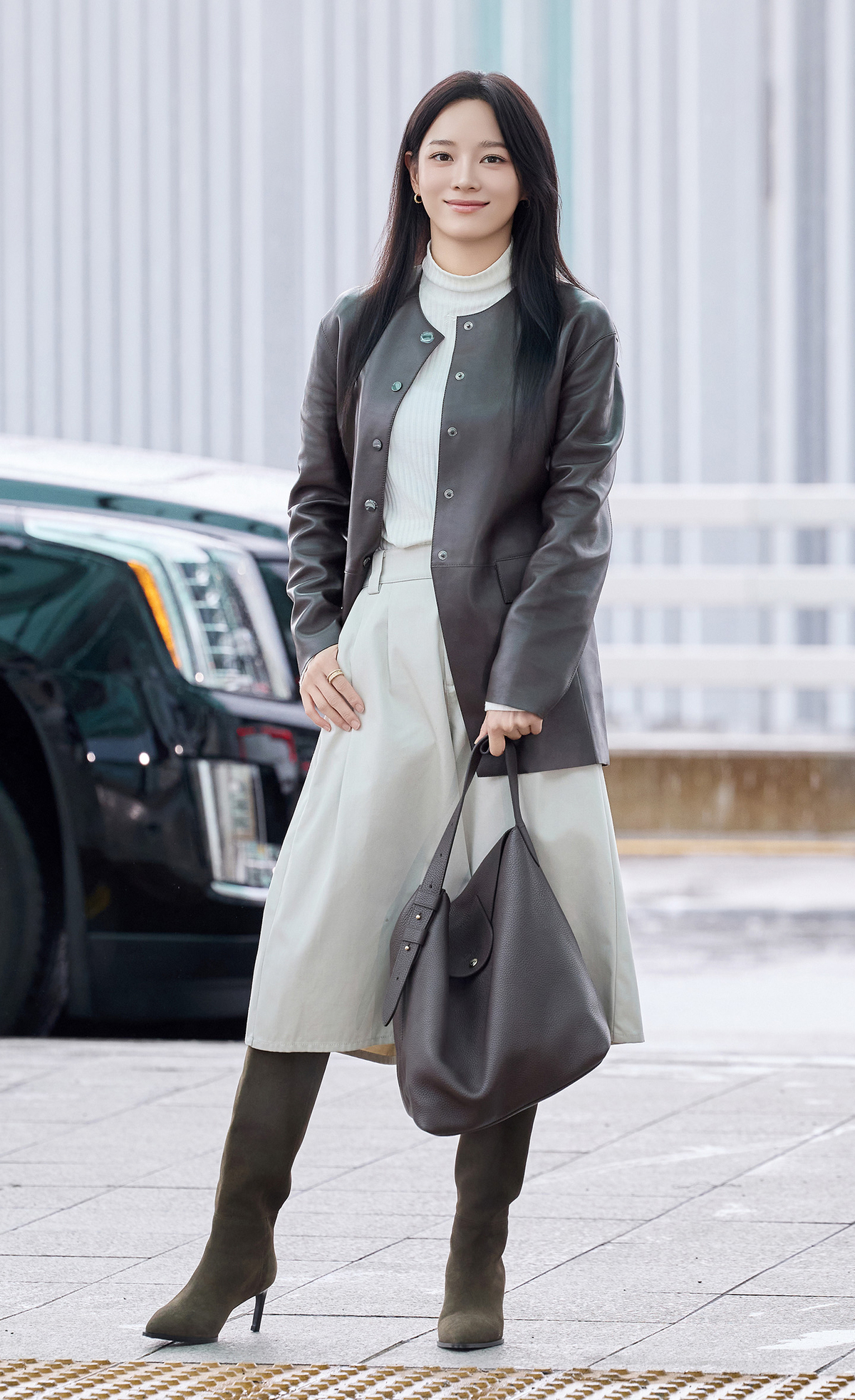김세정 출국. 자료=롱샴(Longchamp) 제공